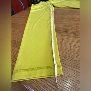 Aerie OFFLINE By Real Me Smocked Legging size medium chartreuse thumbnail 8