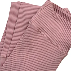 Year of Ours Ribbed Jogger Leggings in Rose Lux Yoga Athletic thumbnail 2
