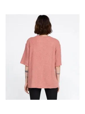 Zara Shirt Size Small Grey Ribbed Crewneck Textured Raw‎ Hem Downtown Indie thumbnail 3