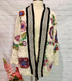 Zara Embroidered Jacket thumbnail 1