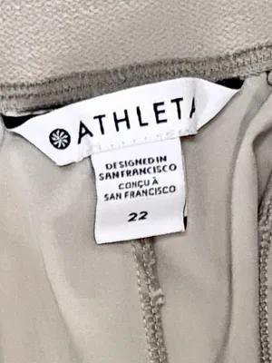 Athleta Brooklyn Heights High Rise Wide Trouser - 22 - Tan thumbnail 2