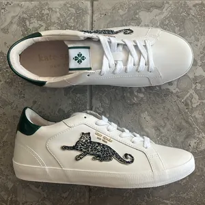 NEW Kate Spade Ace Leopard Lace-Up Low Top Sneakers w/Extra Shoe Lace, Size 11 thumbnail 5