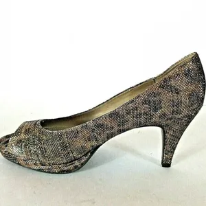 Bandolino Mylah copper shimmer cheetah print pumps thumbnail 3