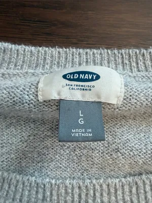 Old Navy Women’s Crewneck Sweater in Light Gray Size Large - C58-023 thumbnail 2