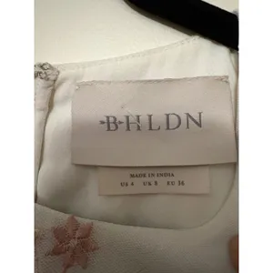 BHLDN Ivory Floral Embroidered Tulle‎ Midi Dress Sleeveless Size 4 New thumbnail 6