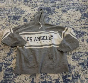 Hollister California Los Angeles Gray Hoodie Size Small thumbnail 1