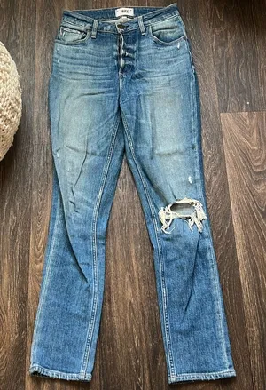 Paige Distressed Jeans thumbnail 1