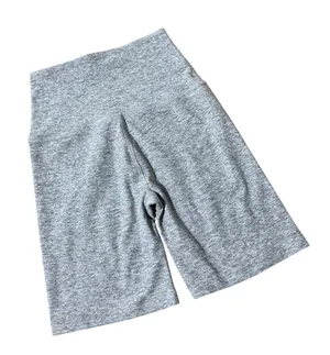 Beyond‎ Yoga Spacedye High Waisted Biker Shorts Grey Heather SD5054 Womens XS thumbnail 1