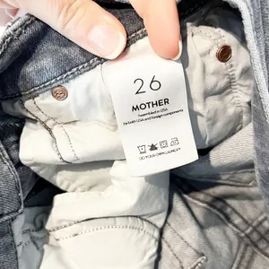 Mother The Insider Crop Step Fray Hem Jeans Ace of Spades Grey Distressed 26 / 2 thumbnail 5