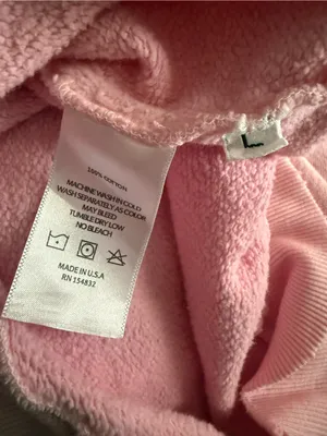 I.S.M.B.S‎ Pink 'love' Embroidered Crewneck Sweatshirt Size L thumbnail 13