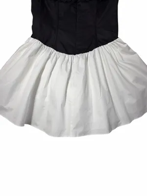 For Love & Lemons Black and White Annabelle Mini Dress Womans M thumbnail 10
