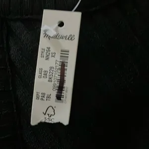Madewell Womens Black Ribbed Cutaway Crewneck Tank thumbnail 7