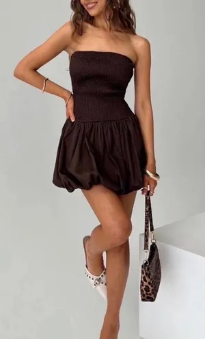 Princess Polly Dress Mini Brown  thumbnail 1
