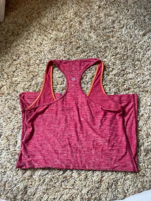 Red lululemon tank top thumbnail 3