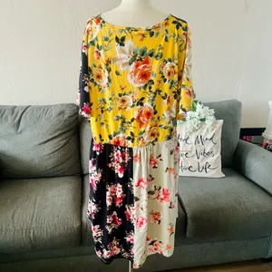 Floral Patchwork Haptics By Holly Harper Dress Multiple Size 2X thumbnail 6