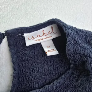 Isabel by Ingrid &‎ Isabel Navy Blue Smocked Cutout Maternity Midi Dress XL thumbnail 4