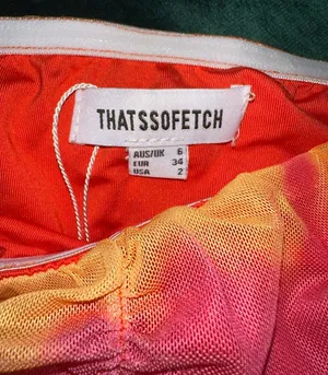 Pink/Orange Maxi Skirt + Tube Top Set thumbnail 9