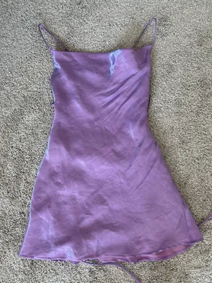 Princess Polly Purple Iridescent Mini Dress thumbnail 1