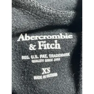 Abercrombie & Fitch Womens Black Long Sleeve Mock Neck Thong Bodysuit Top Sz XS thumbnail 3