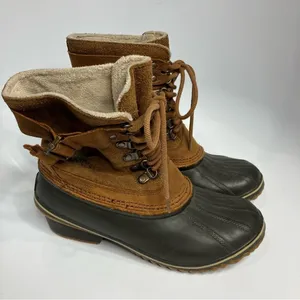 Sorel winter fancy lace up boots duck‎ boots size 8.5 thumbnail 3