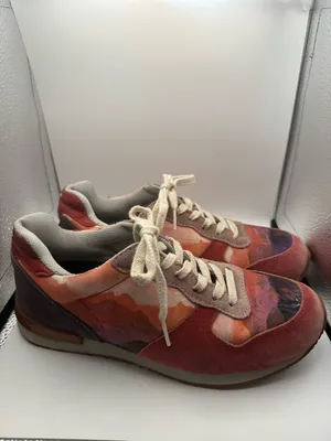 Inkkas Andes Jogger Sneaker Shoe Colorful Southwestern‎ Scenery Red Orange W9 thumbnail 3