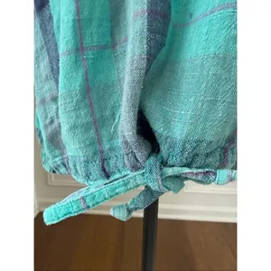 Vintage 90s Plaid Pullover Hoodie Cotton Pockets OSFM thumbnail 7