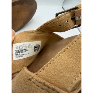 TOMS Monica Honey Suede‎ Platform Wedge Sandals Womens 6.5 Tan Brown Heels thumbnail 7