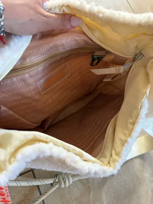 Free People Movement Slopes Cream Sherpa Sling Bag thumbnail 4