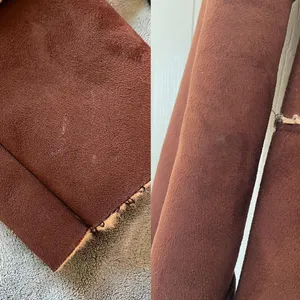 Vintage Y2K indie boho Forever brown faux suede and faux fur lined jacket medium thumbnail 8