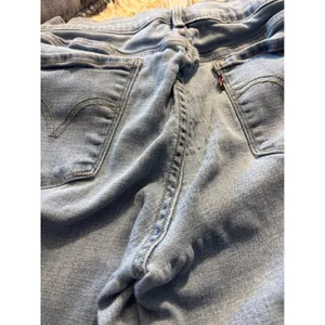 Levis 314 Shaping Straight Leg Jeans Light Wash Blue‎ Denim W30 L32 Mens 10M thumbnail 6