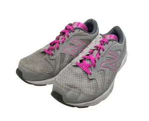 New Balance Womens 490 V4 Grey & Pink Running Shoes Size 9 US Sneakers thumbnail 1