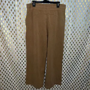 Athleta balance loungewear baggy comfy sweatpants tan nude size L thumbnail 3
