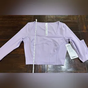 NWT Lululemon Waist-Seamed Nulu Long-Sleeve Shirt - Lilac Ether - 6 thumbnail 11