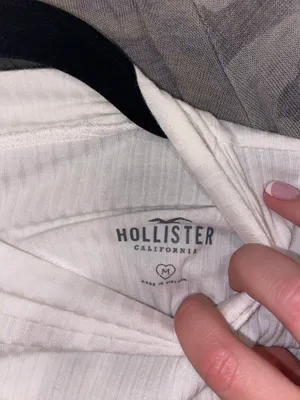 White Long Sleeve Mock Neck Shirt thumbnail 3