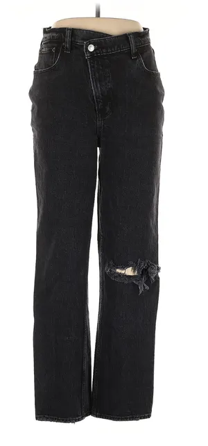 Abercrombie & Fitch The 90s Ultra High Rise Black Jeans thumbnail 1