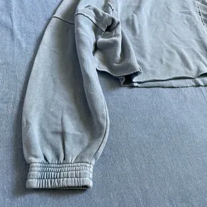 NWT Aerie Cozy Sweatshirt New Heights Fleece Turtleneck Size XS in Cloud Wash thumbnail 2