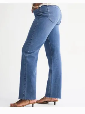 Abercrombie & Fitch Womenm Size 26/2 Long The 90's Straight Mid Rise Jean Medium thumbnail 2