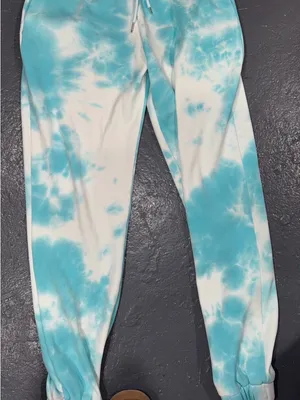 Tiger Mist Aqua & White Tie-Dye Crew Pullover SET thumbnail 3