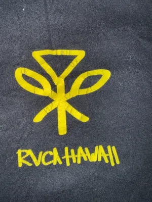 RVCA Hawaii Crop Short Sleeve T-Shirt Vintage Wash Black Size Medium thumbnail 2