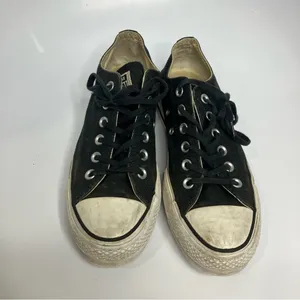 Converse black‎ canvas platform sneakers size 7 thumbnail 3