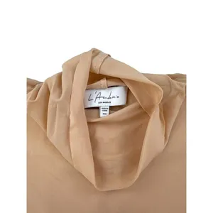 L'Academie - Sheer Sleeveless Turtleneck Top in Blush thumbnail 2