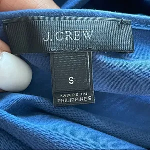 J. CREW | Blue Ruffle Sleeve & Hem T-shirt Sz S thumbnail 6
