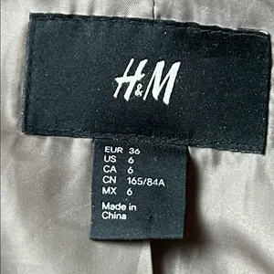 H&M Tan Double-Breasted Pea Coat Size 6 thumbnail 8