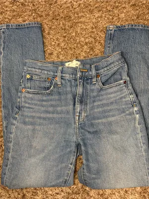 Madewell The High-Rise Slim Boyjean Jeans Size 24 Blue thumbnail 1