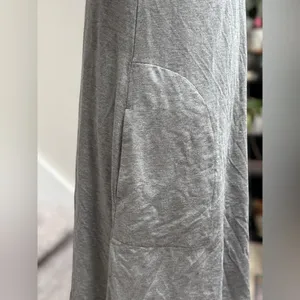 NEW J.Crew Lagenlook Minimalist Mock Neck Heather Gray Modal‎ Jersey Dress XXS thumbnail 3