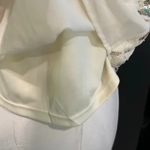 Beaded Sequin NWT Fairy Cami Crop Top Ivory Party Y2K Coquette XL No Boundaries thumbnail 9