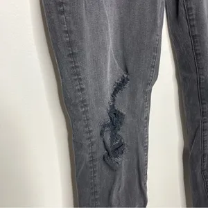 American Eagle Outfitters‎ super low jegging black Gray size 8 thumbnail 3
