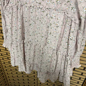 Arula Pale Pink Floral‎ Tiered Dress Size X-10/12 thumbnail 5
