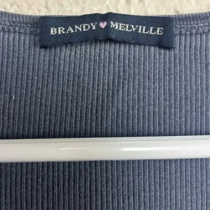 Brandy Melville Dark Blue Zelly Top one size thumbnail 7