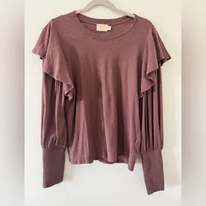 Nation LTD Reva Tee lightweight neutral minimalistic Pima cotton size large thumbnail 4